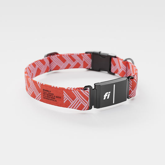 Fi-Ready Fishtail Red White Everyday Collar