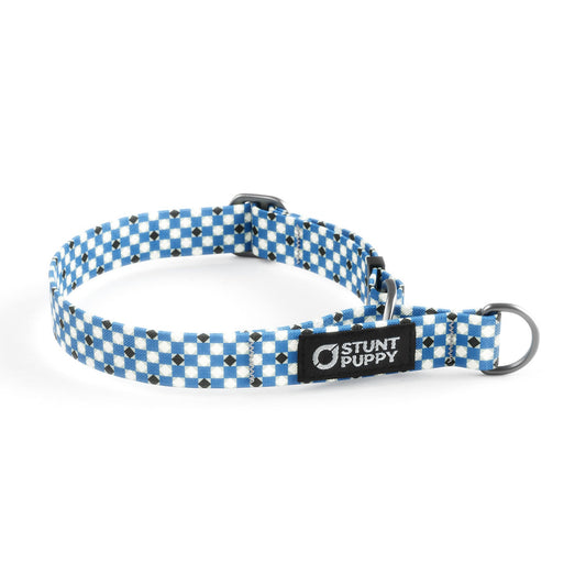 Martingale Limited-Slip Collar Mod Tie Blue