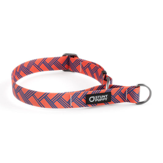 Martingale Limited-Slip Collar Fishtail Red Blue