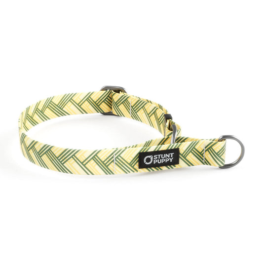Martingale Limited-Slip Collar Fishtail Yellow Green