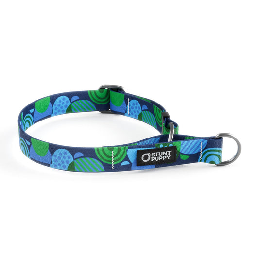 Martingale Limited-Slip Collar Marbles Blue Green