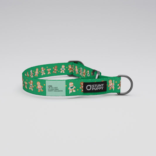 Martingale Limited-Slip Collar Gingerbread Green