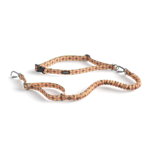 Stunt Runner™ Hands-Free Leash - Argyle Salted Caramel