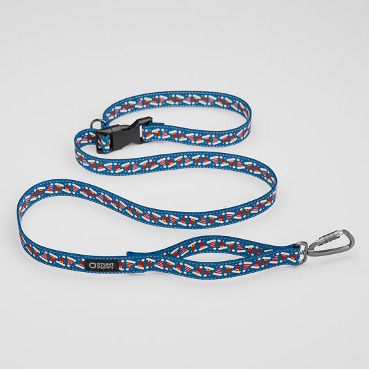 Santa Hats Blue Everyday Leash™