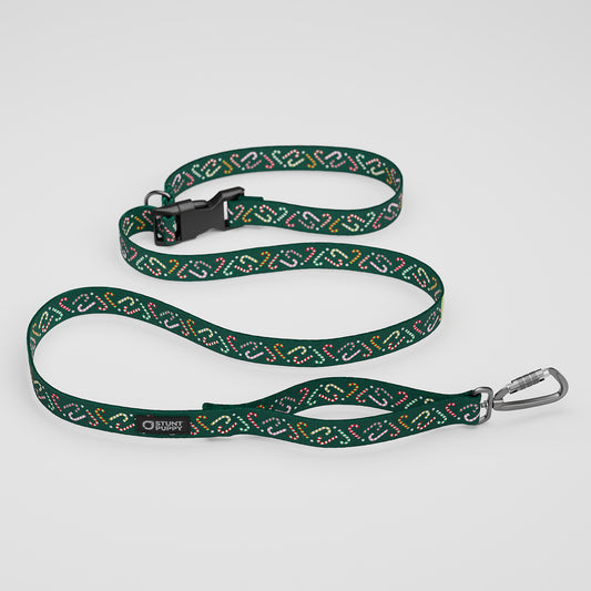 Candy Canes Green Everyday Leash™