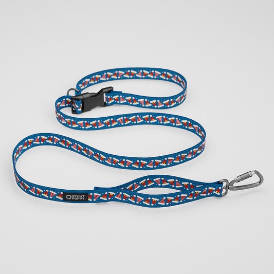 Santa Hats Blue Everyday Leash™