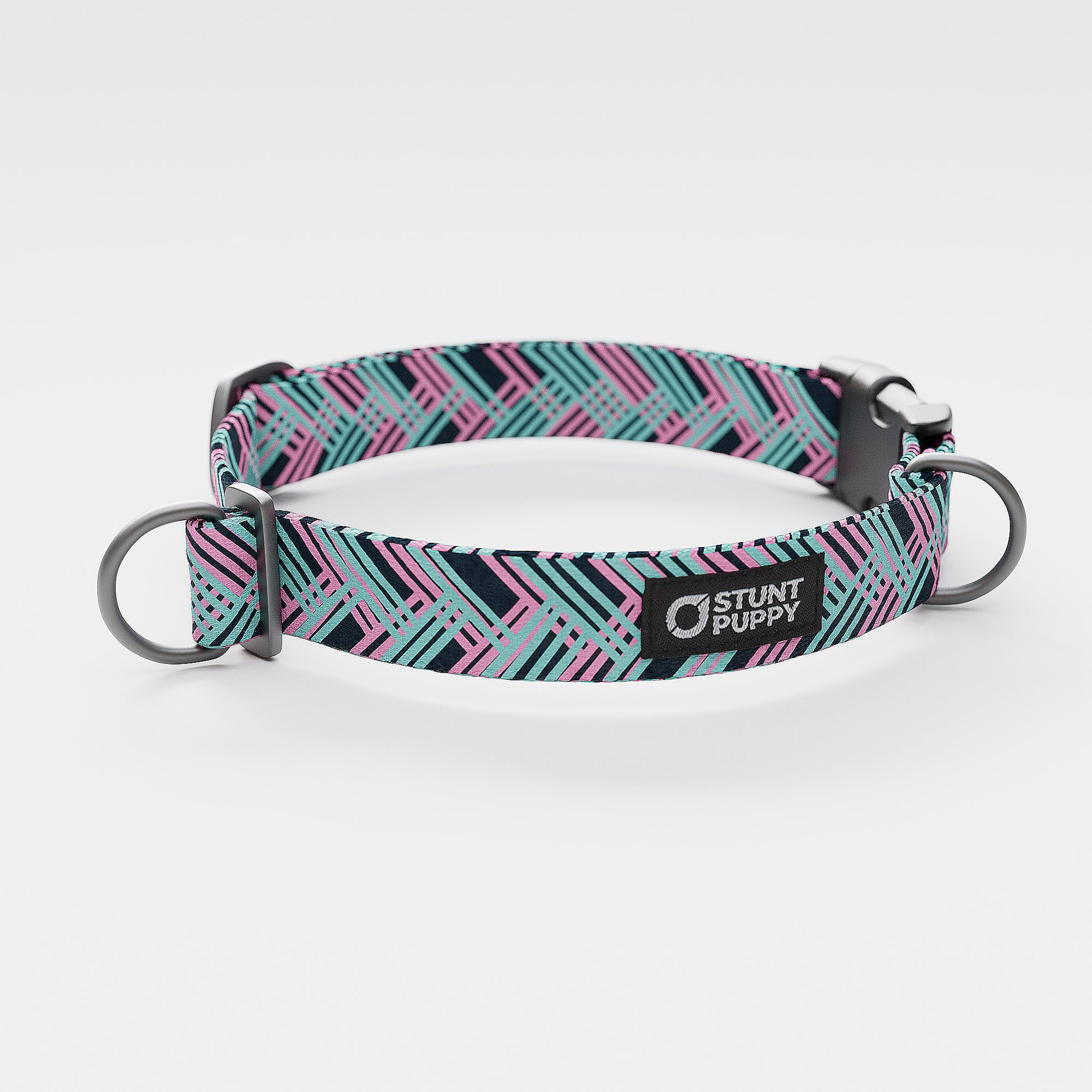 Stunt Puppy Fishtail Teal Pattern Collar | Dog Collar