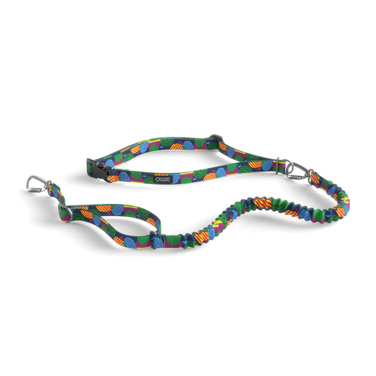 Stunt Runner™ Hands-Free Leash - Marbles Blue Green Red