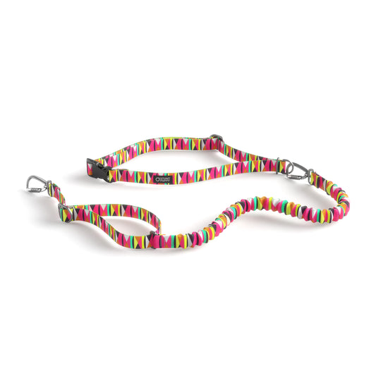 Stunt Runner™ Hands-Free Leash - Zebras Gone Wild Hot Pink