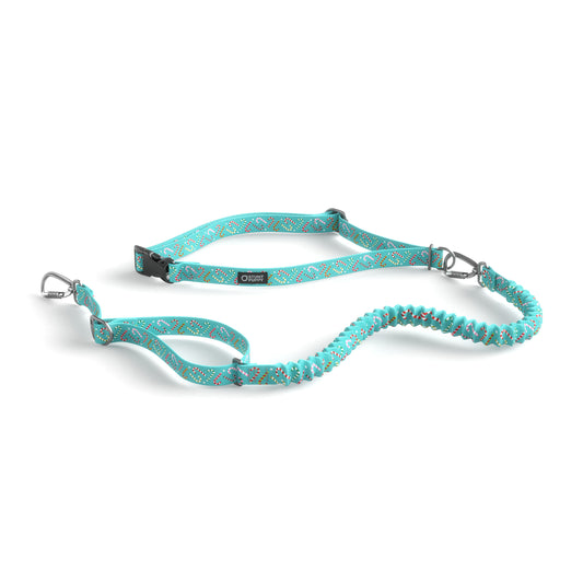 Stunt Runner™ Hands-Free Leash Candy Canes Aqua