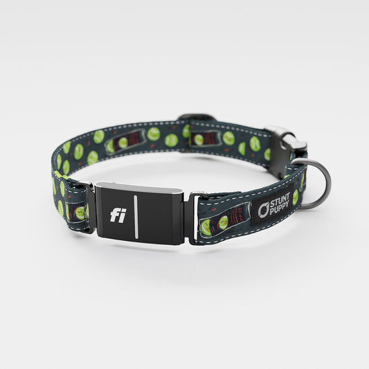 Fi GPS Included Jill Kittock Tennis Balls Everyday Collar (6 month subscription)